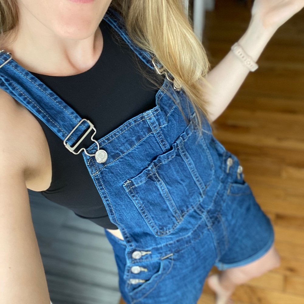 GAP Denim short overalls - medium wash